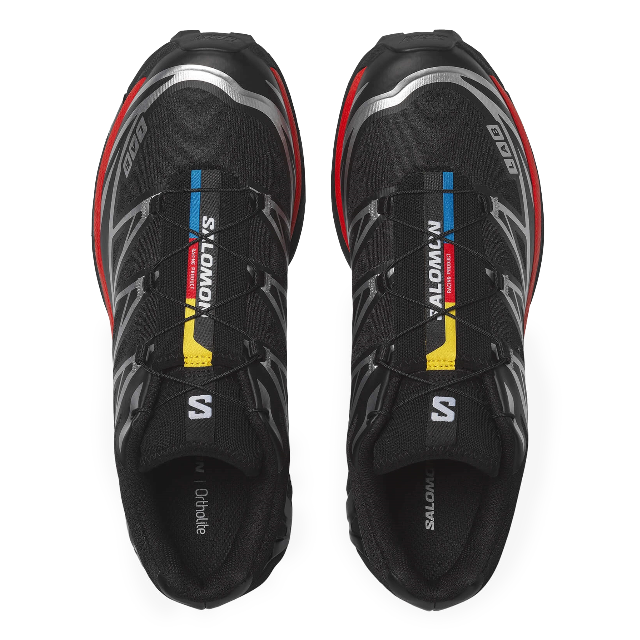 Salomon Men's XT-6 Black/Fiery Red/Footwear Silver