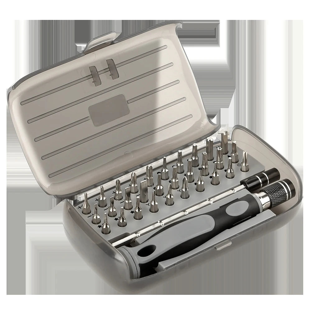 32 in 1 Electronics Tool Kit with 30 Bits Magnetic Screwdriver Set 10-bit Tool Set Handy Repair Tool for Computer