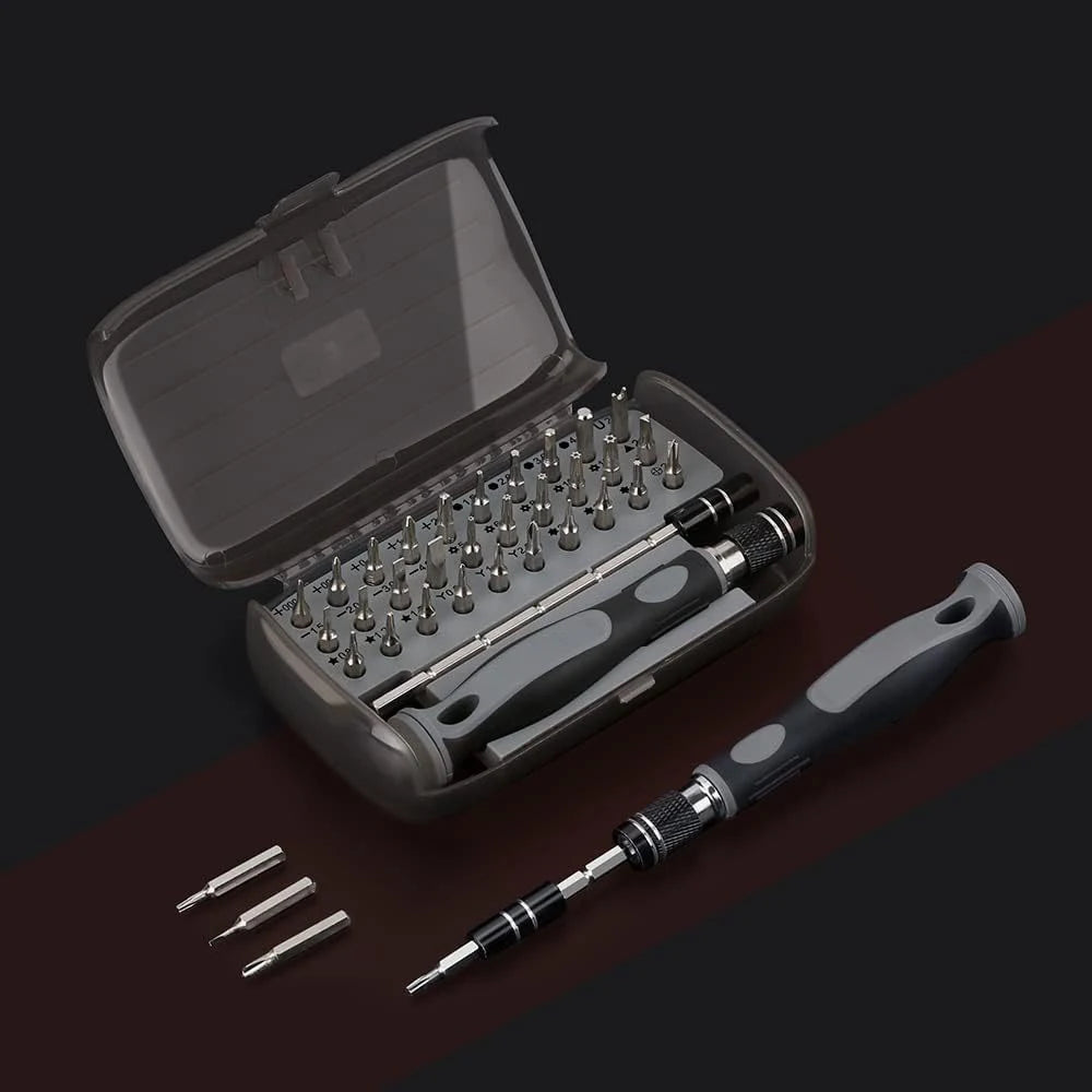 32 in 1 Electronics Tool Kit with 30 Bits Magnetic Screwdriver Set 10-bit Tool Set Handy Repair Tool for Computer