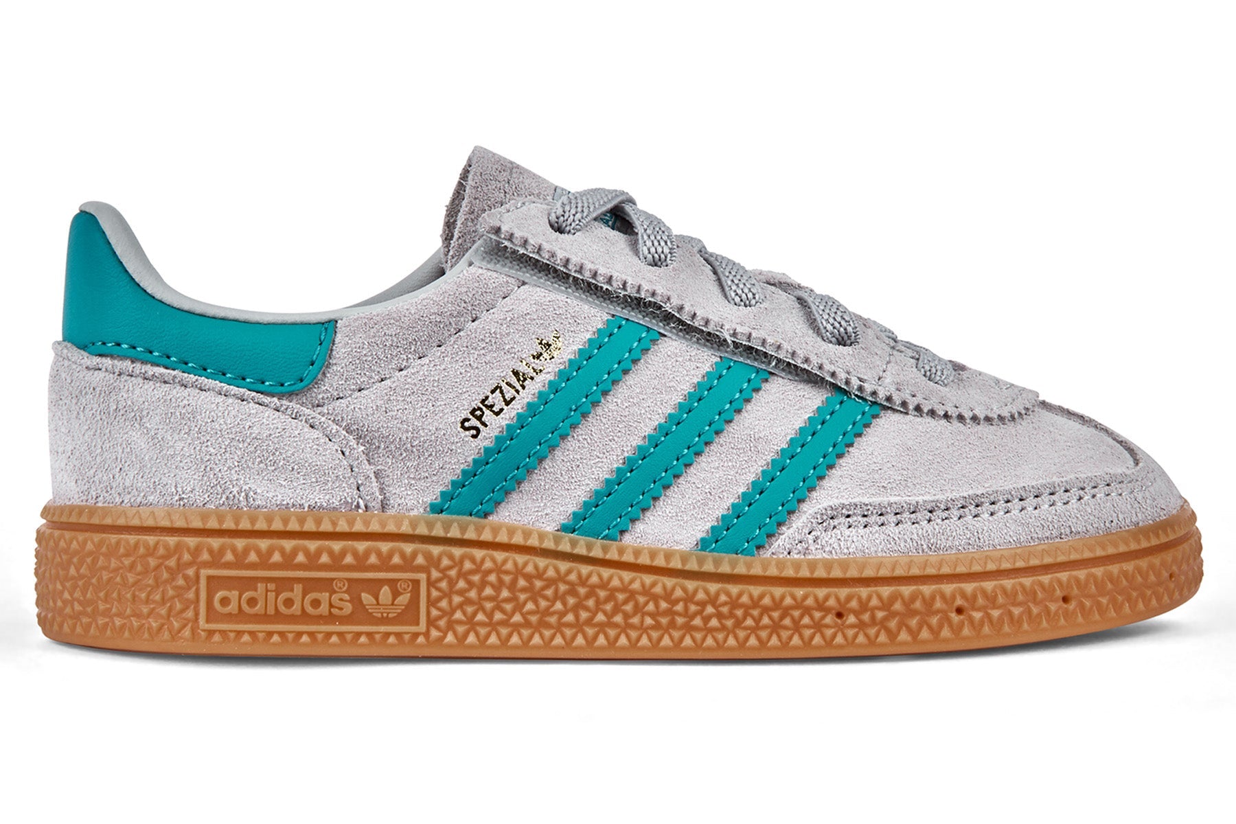 Adidas Handball Spezial CF EL (Infants) - Gray Two/Pure Teal/Gum