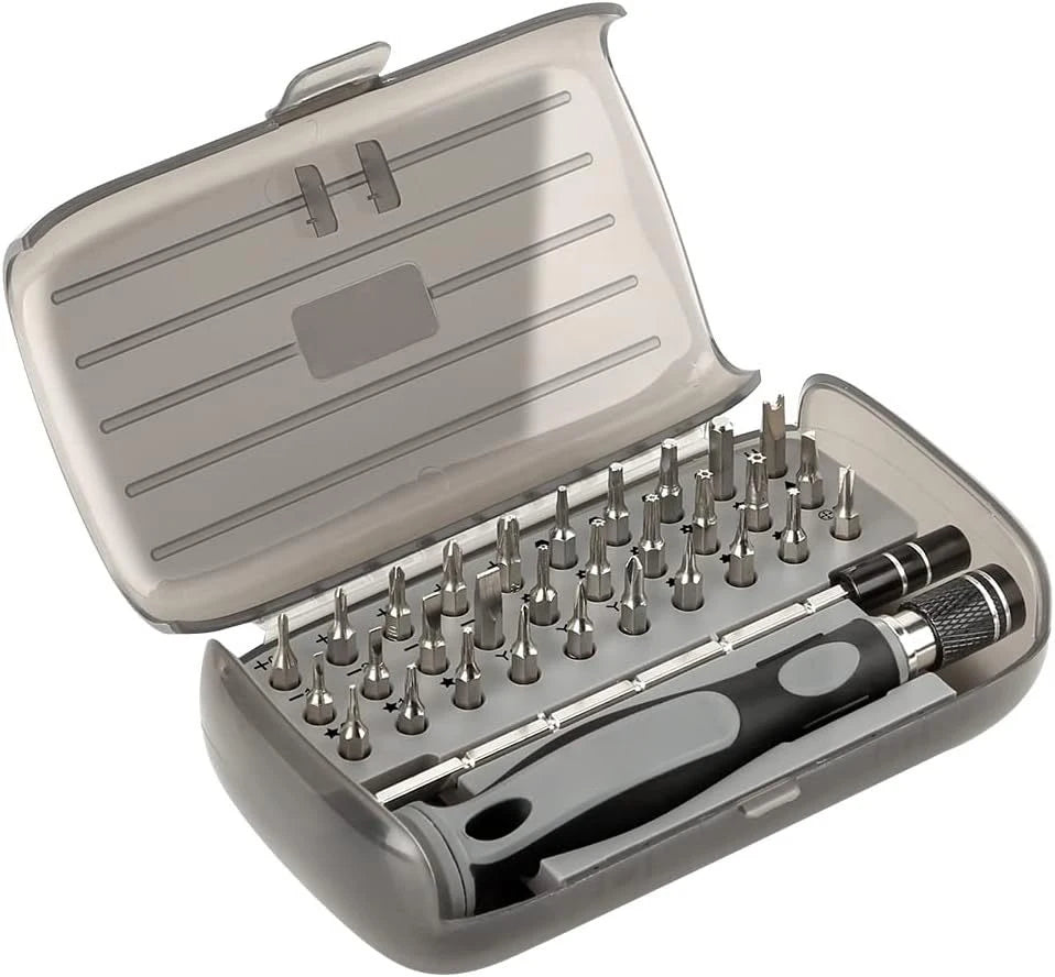 32 in 1 Electronics Tool Kit with 30 Bits Magnetic Screwdriver Set 10-bit Tool Set Handy Repair Tool for Computer