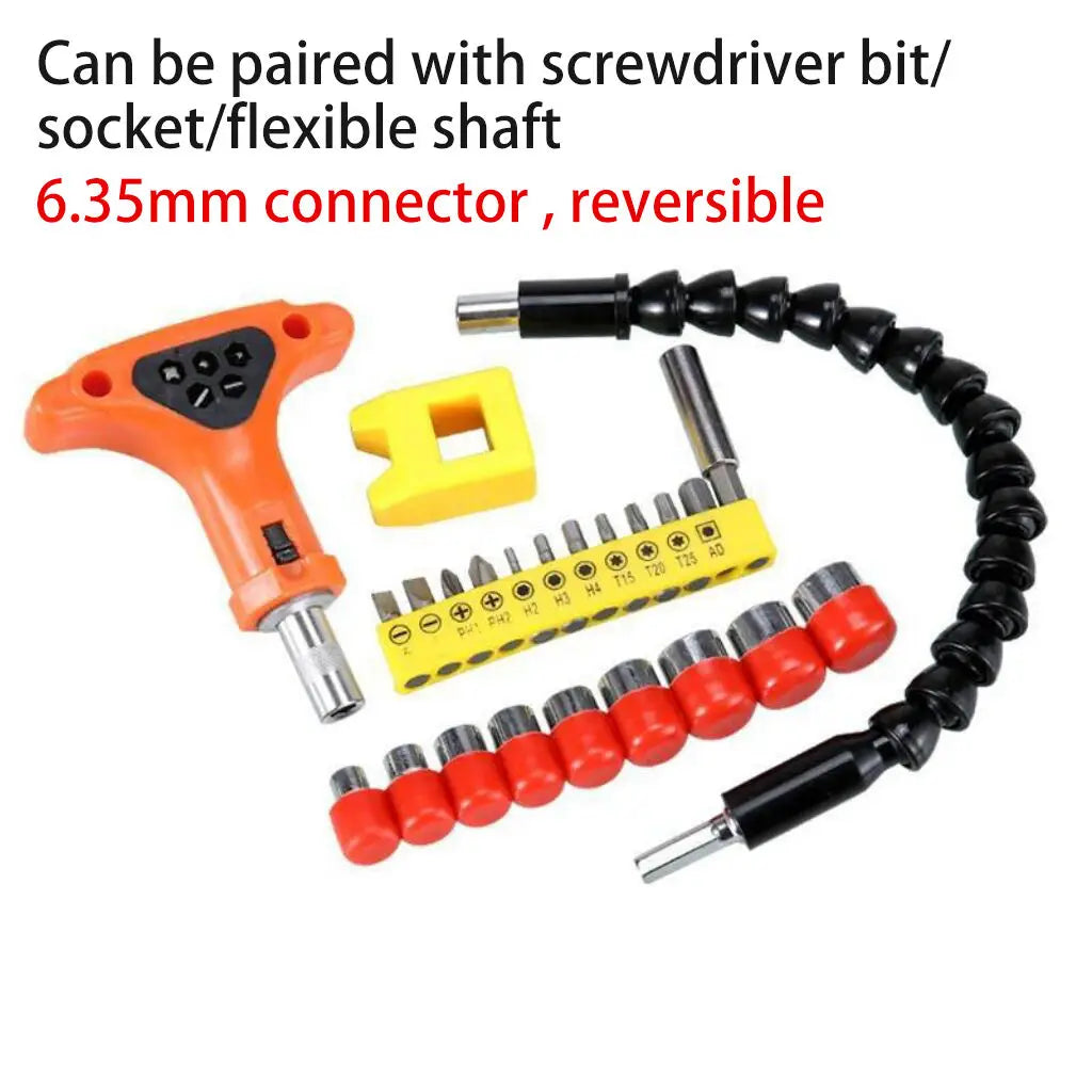 Professional High Quality HEX PH2 PH3 SL5 SL7 Precision Ratchet Screwdriver Bit Set Hex Slotted Screwdriver Kit Hardware Tools