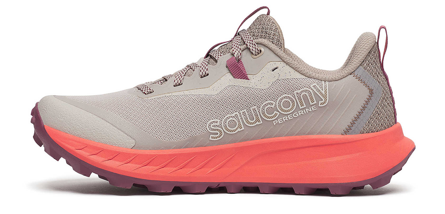 Women's Saucony Peregrine 15 Oat/Salmon