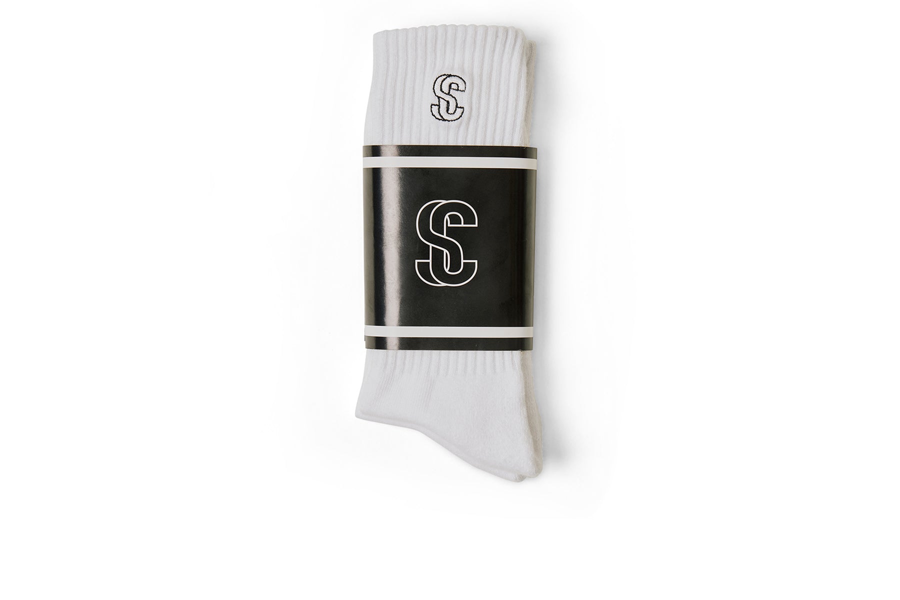 SC Logo Socks - White/Black