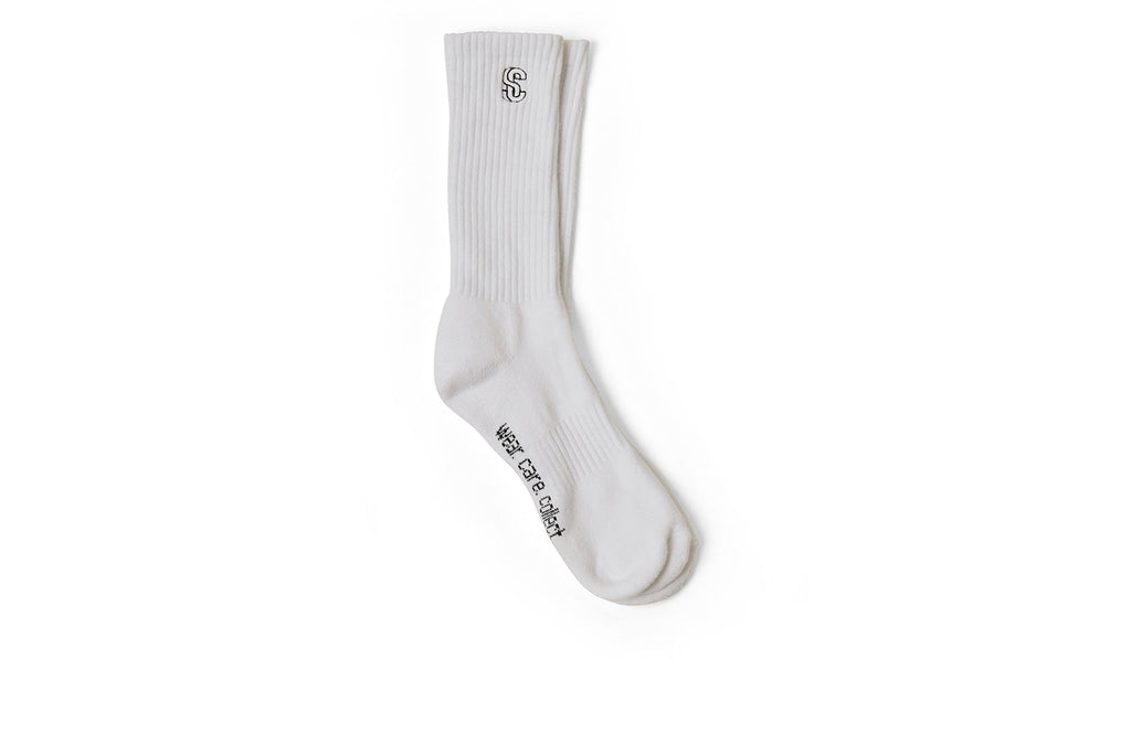 SC Logo Socks - White/Black
