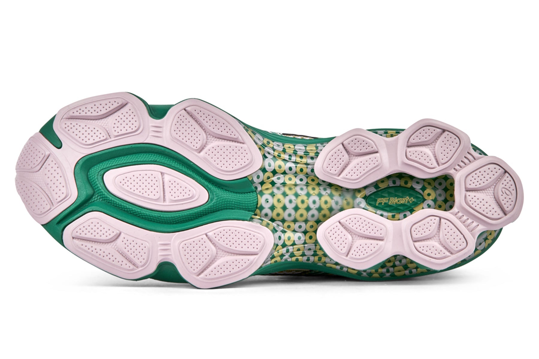 Asics US7 S Gel Kinetic Fluent - Watershed Rose/Kale