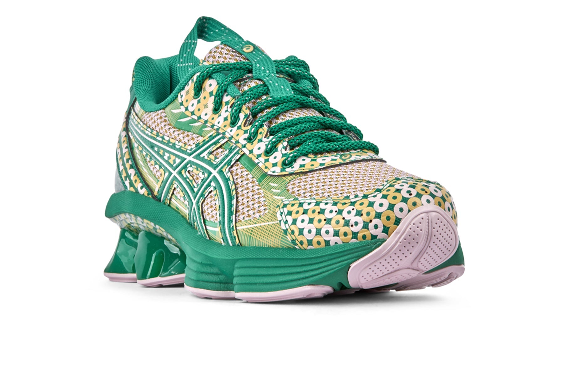Asics US7 S Gel Kinetic Fluent - Watershed Rose/Kale