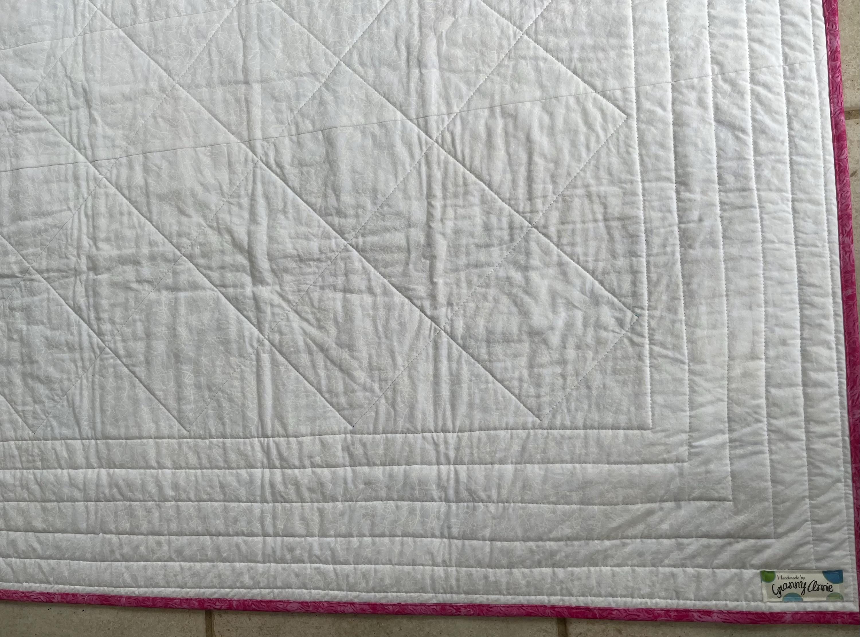 Baby quilt, handmade, wall hanging