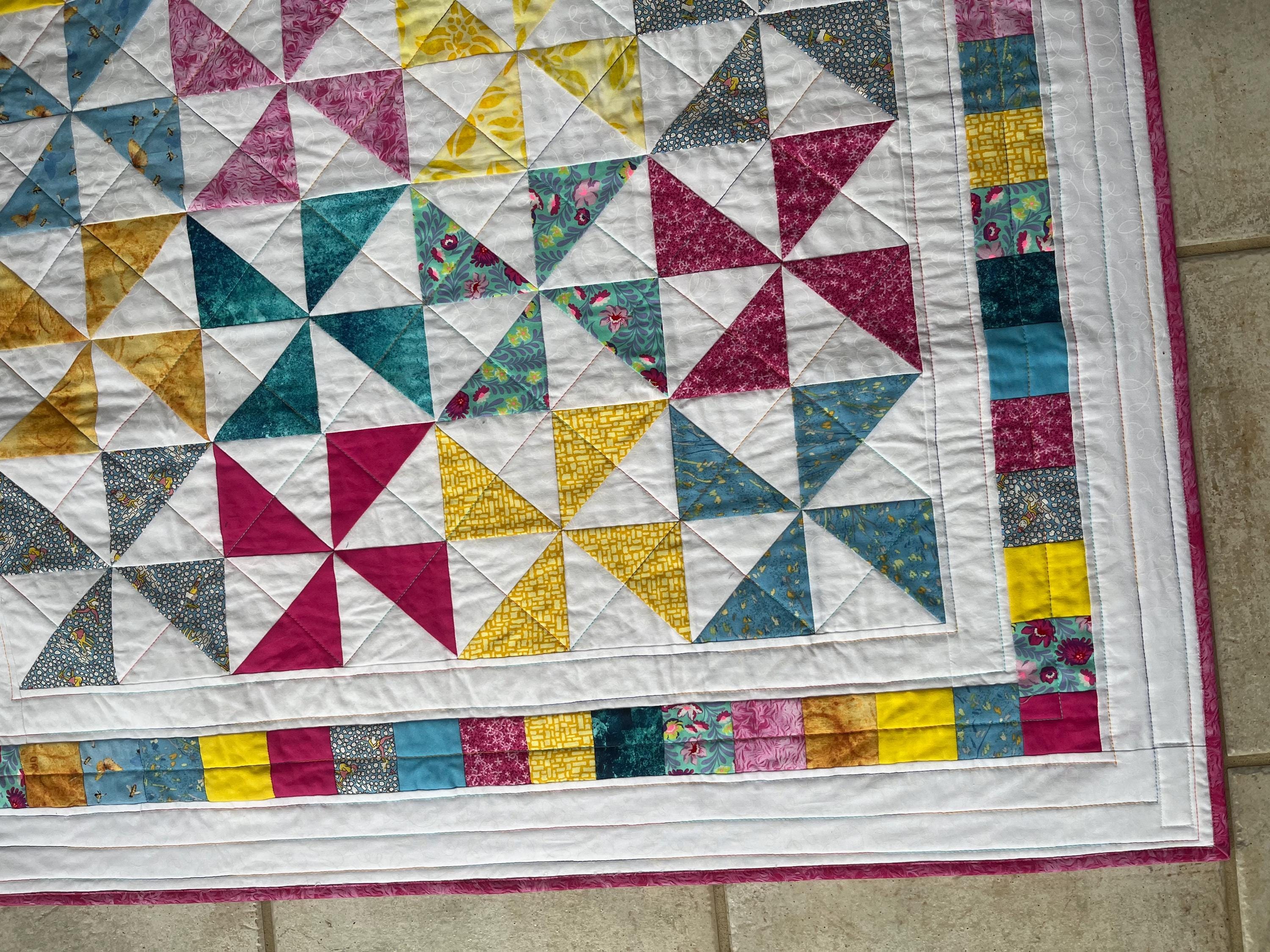 Baby quilt, handmade, wall hanging