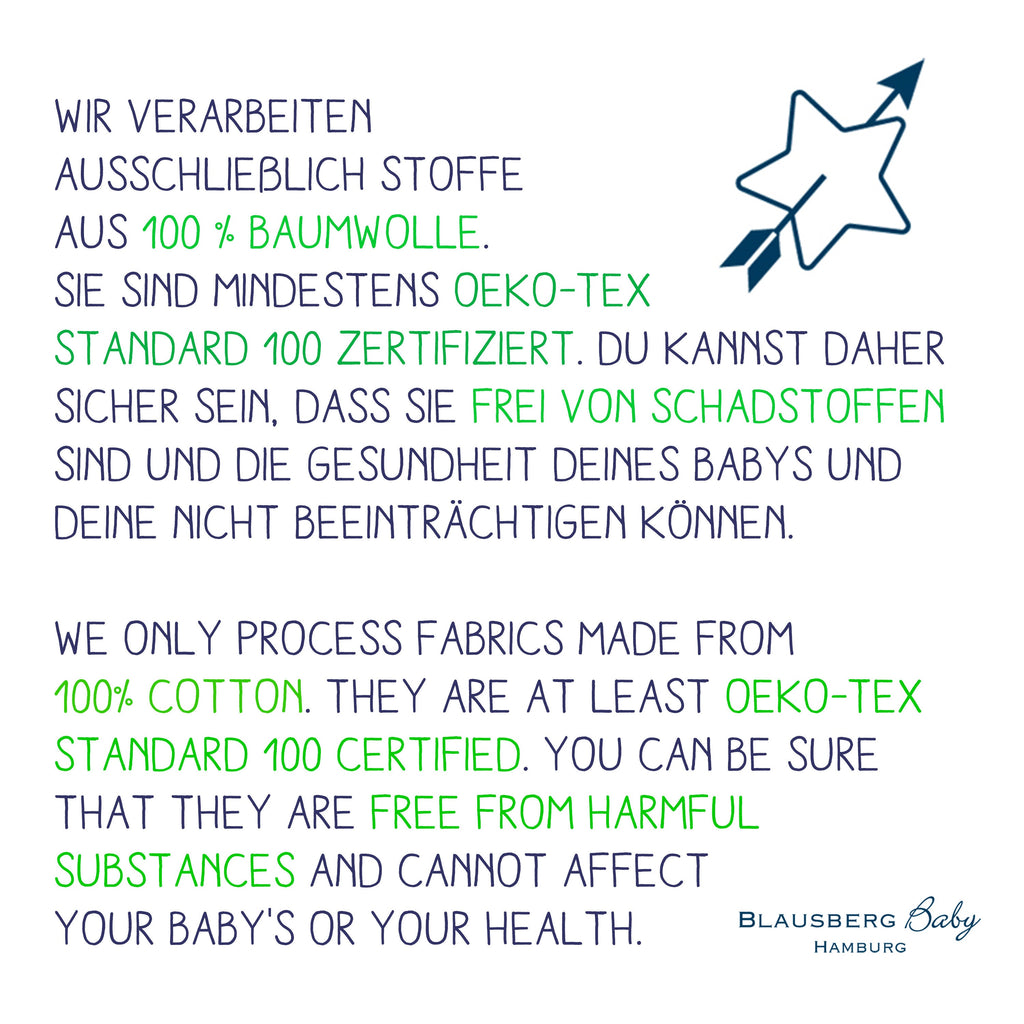 Padded play mat, coated on one side, water-repellent – materials Oeko-Tex 100 certified – made in Germany
