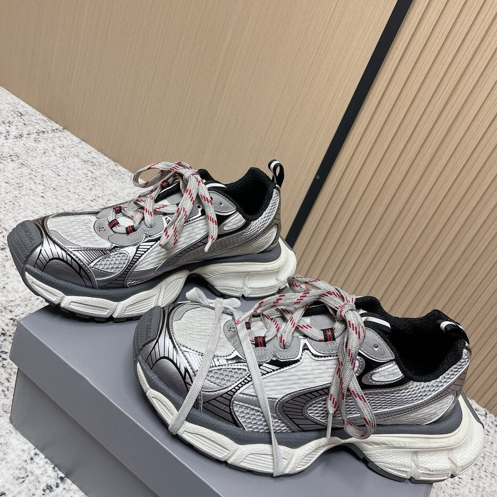 Balenciaga Sneaker Mesh Lace-up Black White Fabric 534178